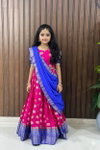 Ajd 8143 Silk Zari Weaving Work Lehenga With Blouse Dupatta Wholesale Market In Surat